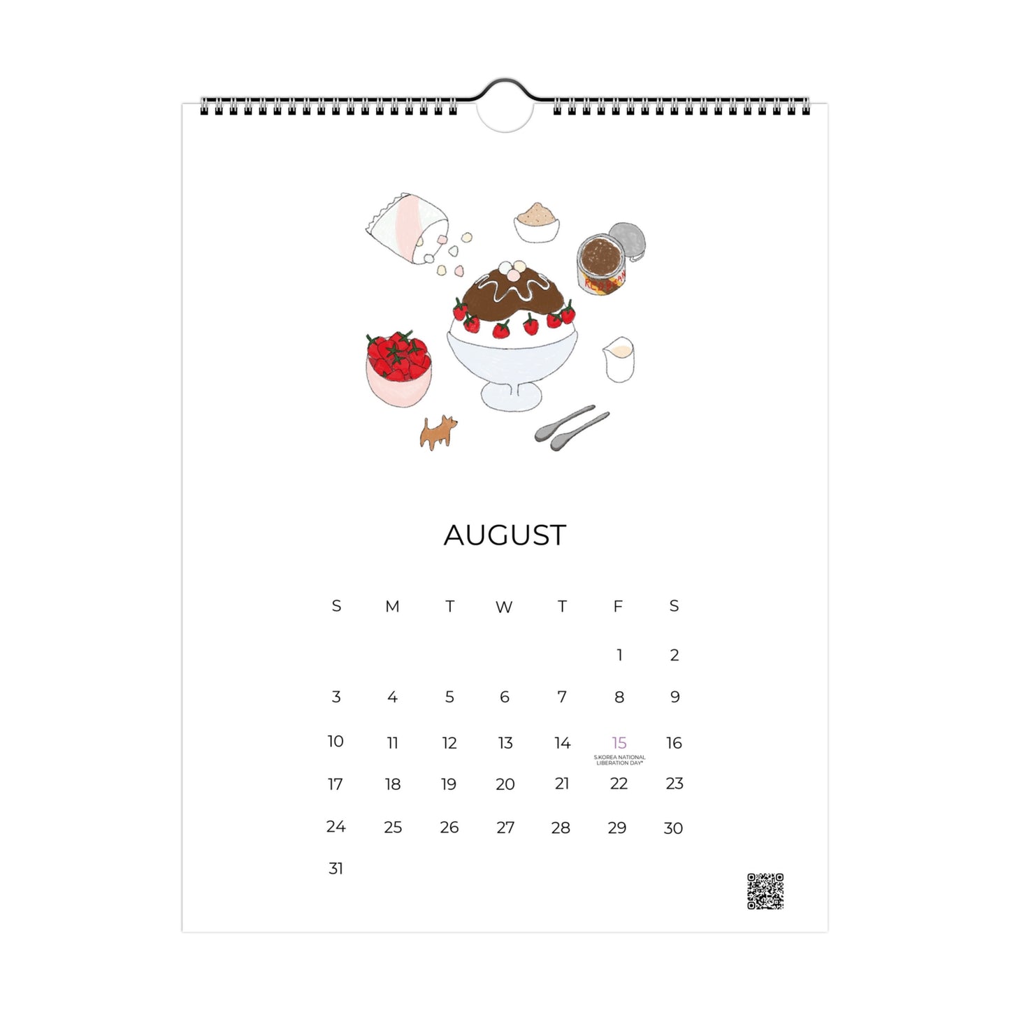 2025 Korean Cooking Calendar (US & Canada)
