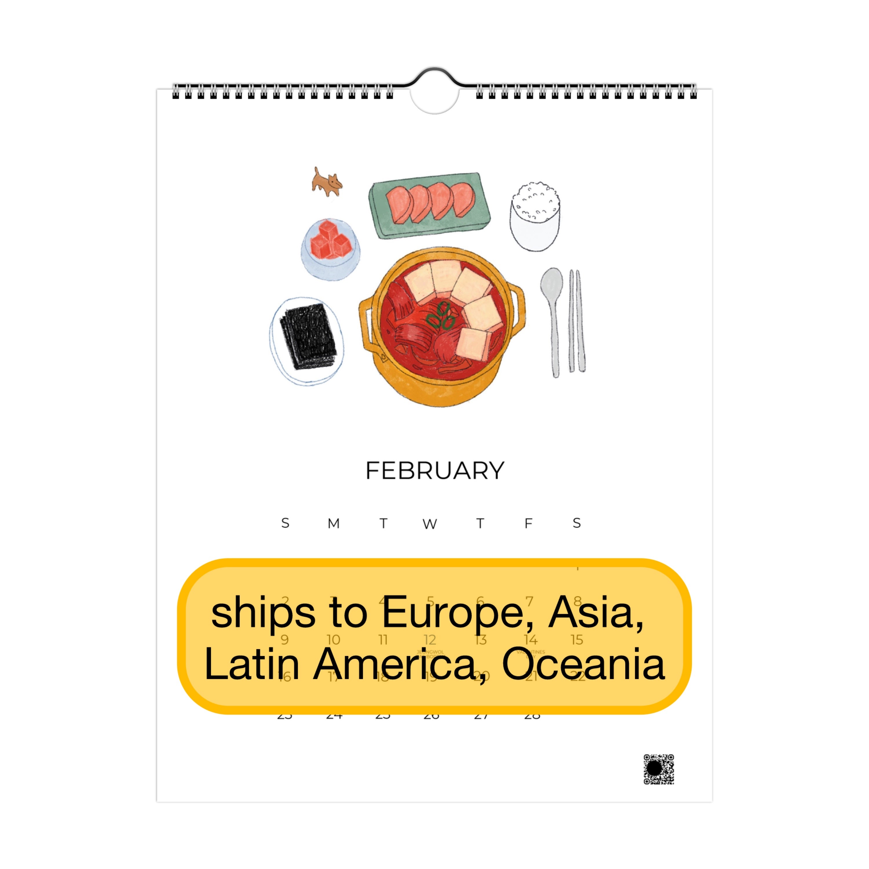 2026 Calendar (GLOBAL Shipping- non US/Canada) – cafemaddy