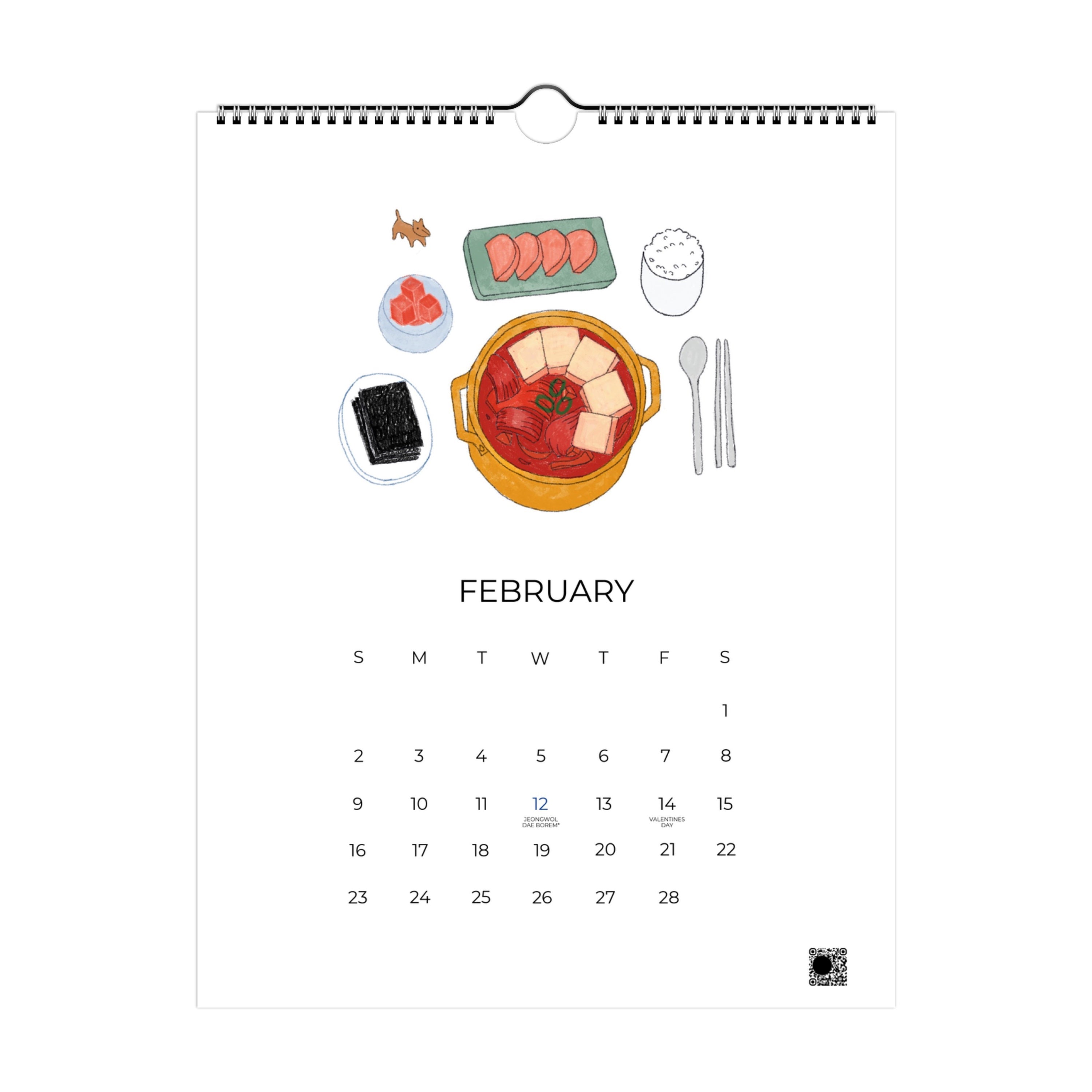 2026 Cooking Calendar (US & Canada ONLY) – cafemaddy