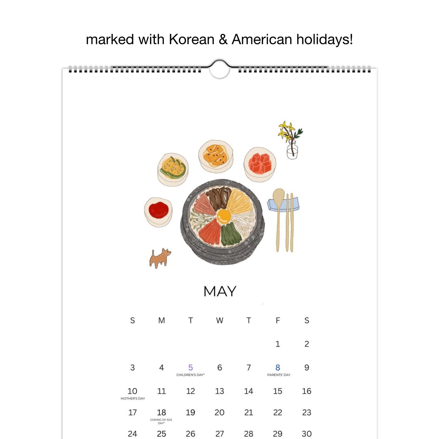 2026 Cooking Calendar (US & Canada ONLY)